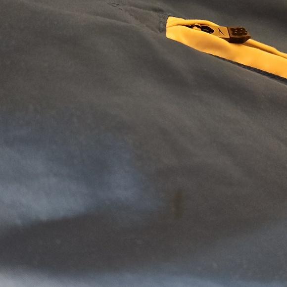 Beautiful bright blue vintage speedo bomber jacket coat Sz.L zipper pockets - Picture 9 of 13